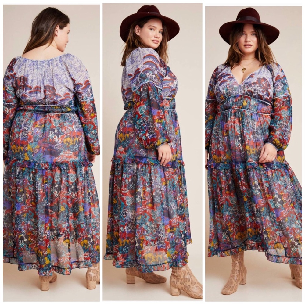 Anthropologie Maeve Annabell Maxi Dress